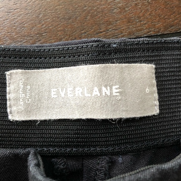 Everlane Side Zip High Rise Pant, Black, Sz 6 - Picture 5 of 13
